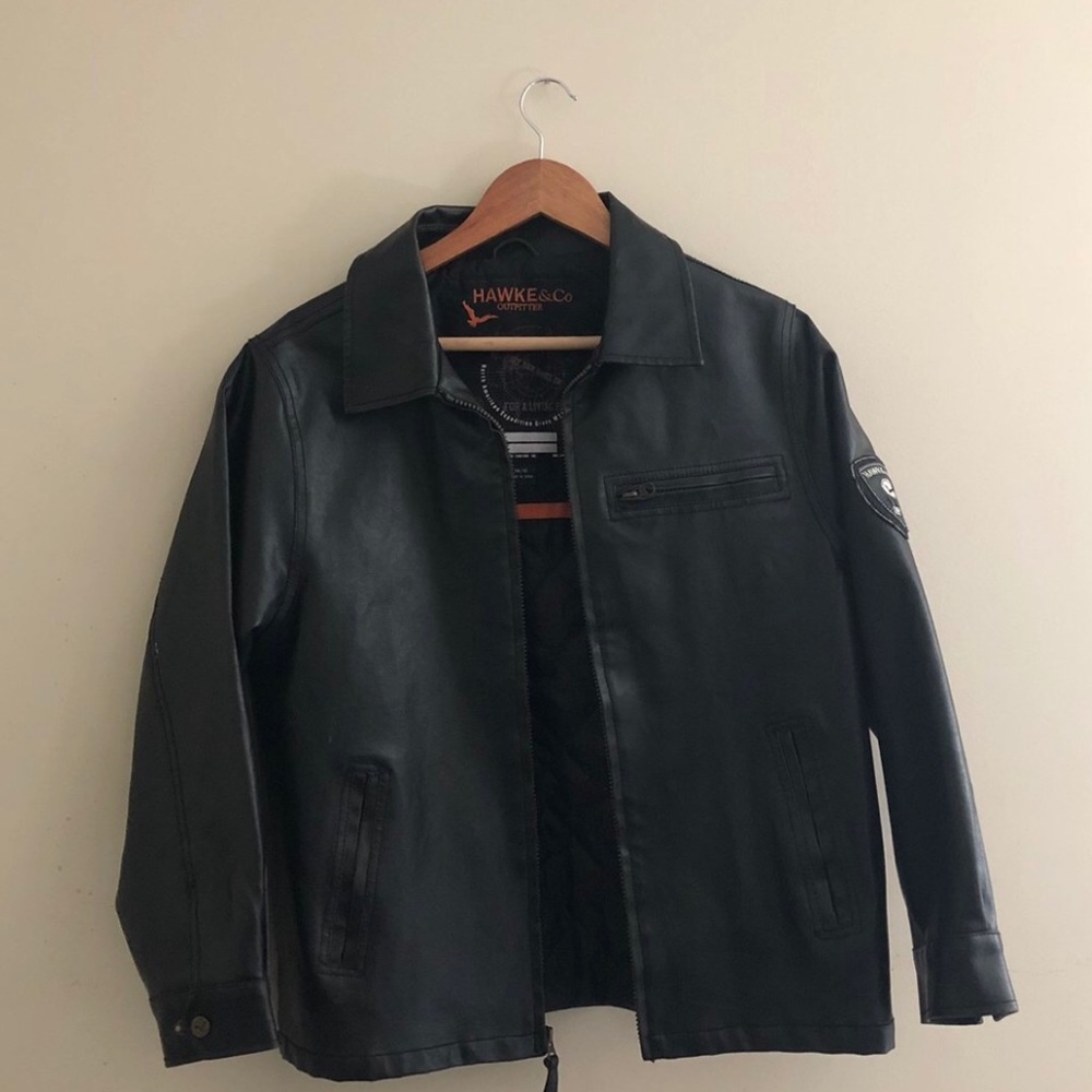 Black Leather Hawke & Co. Jacket